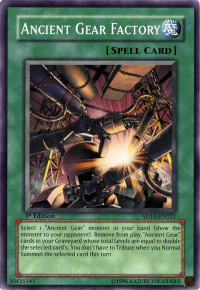 Ancient Gear Factory [SD10-EN021] Common - Josh's Cards