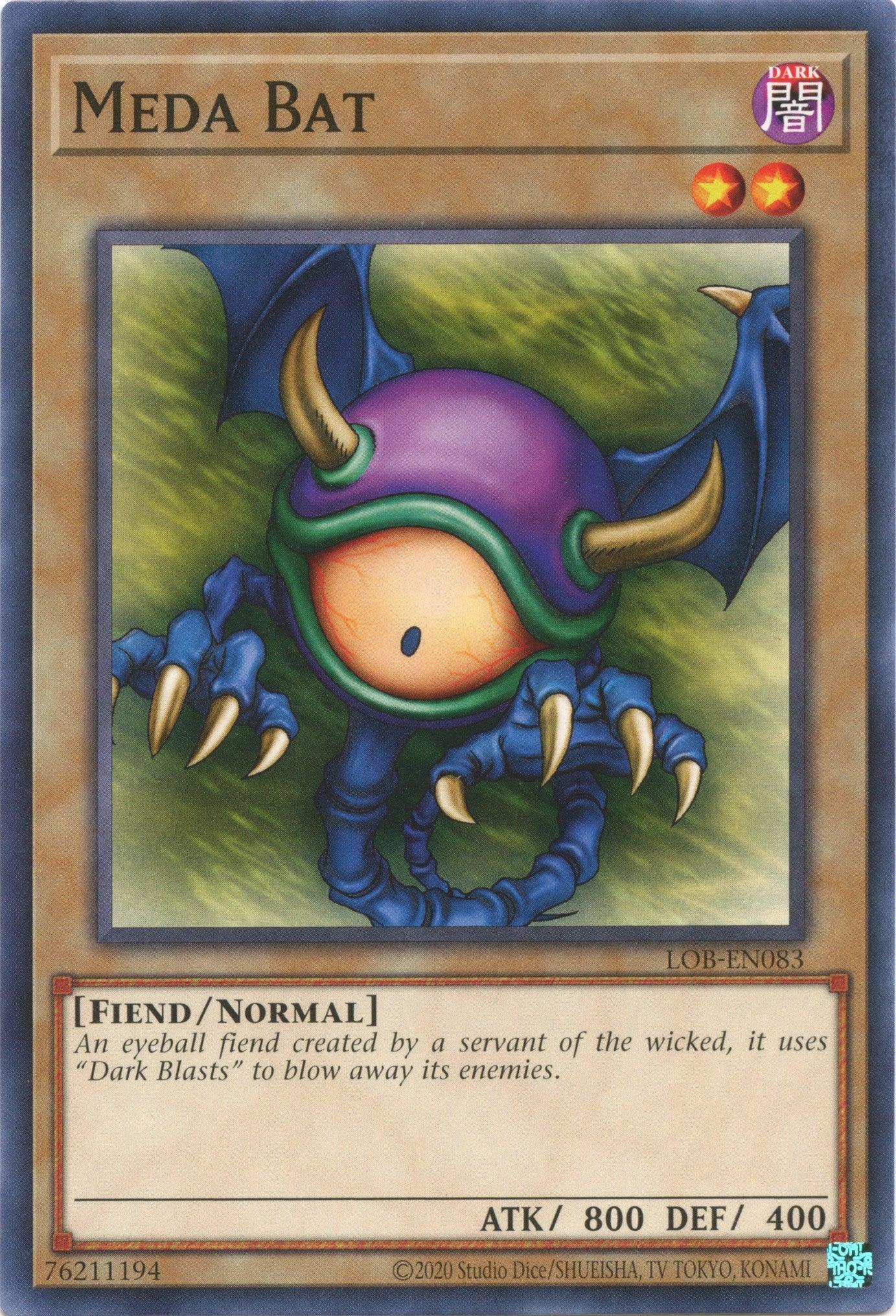 Meda Bat (25th Anniversary) [LOB-EN083] Common - Josh's Cards