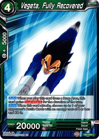 Vegeta, Fully Recovered (TB3-039) [Clash of Fates] Parallel Foil