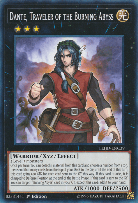 Dante, Traveler of the Burning Abyss [LEHD-ENC39] Common - Josh's Cards