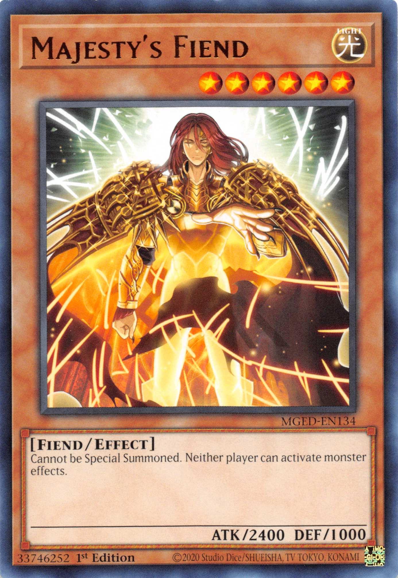 Majesty's Fiend [MGED-EN134] Rare - Josh's Cards