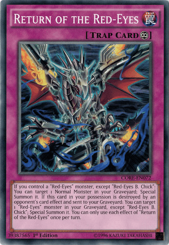 Return of the Red-Eyes [CORE-EN072] Common - Josh's Cards