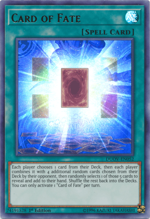 Card of Fate [DUOV-EN052] Ultra Rare - Josh's Cards