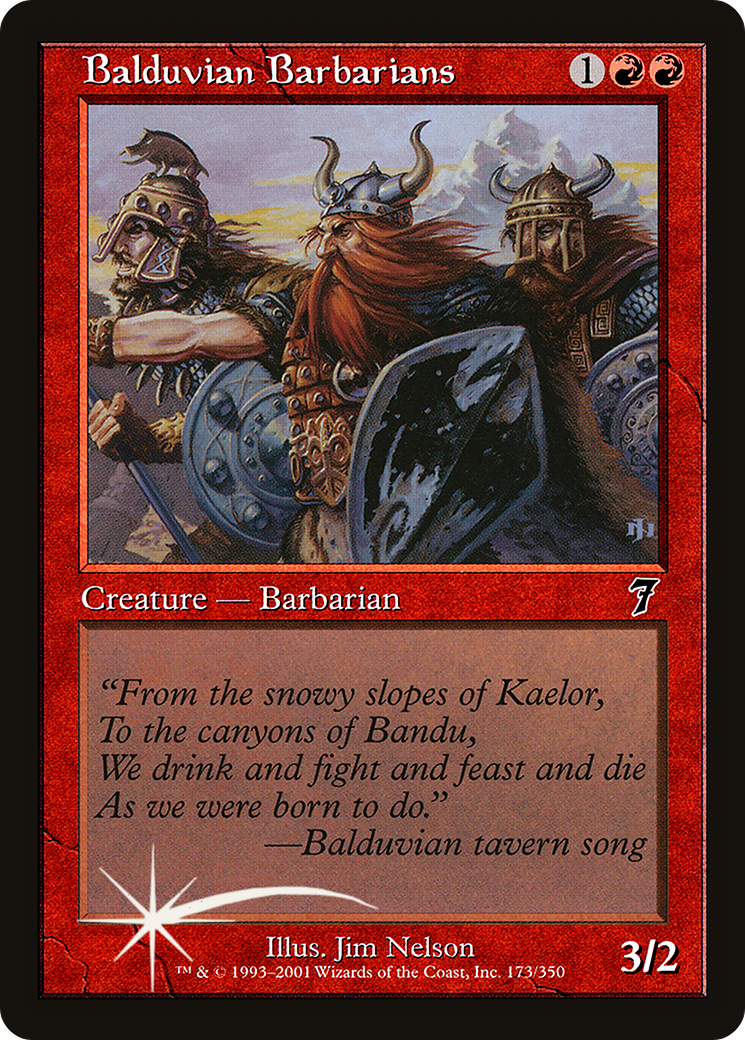 Balduvian Barbarians [Seventh Edition] Foil