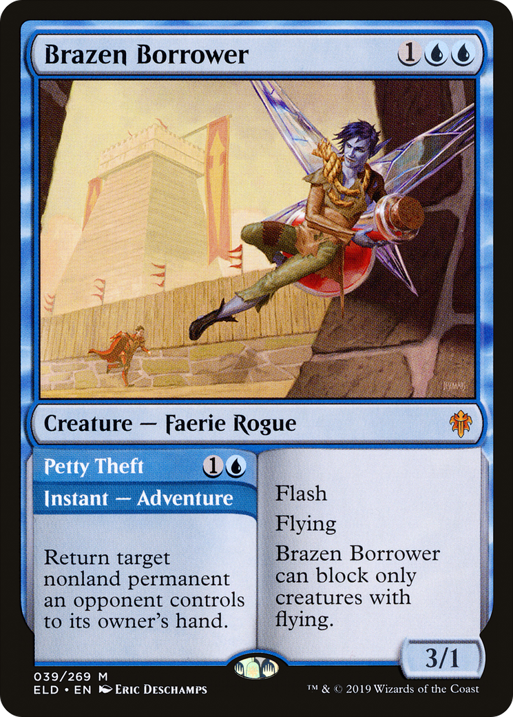 Brazen Borrower // Petty Theft (ELD-039) - Throne of Eldraine