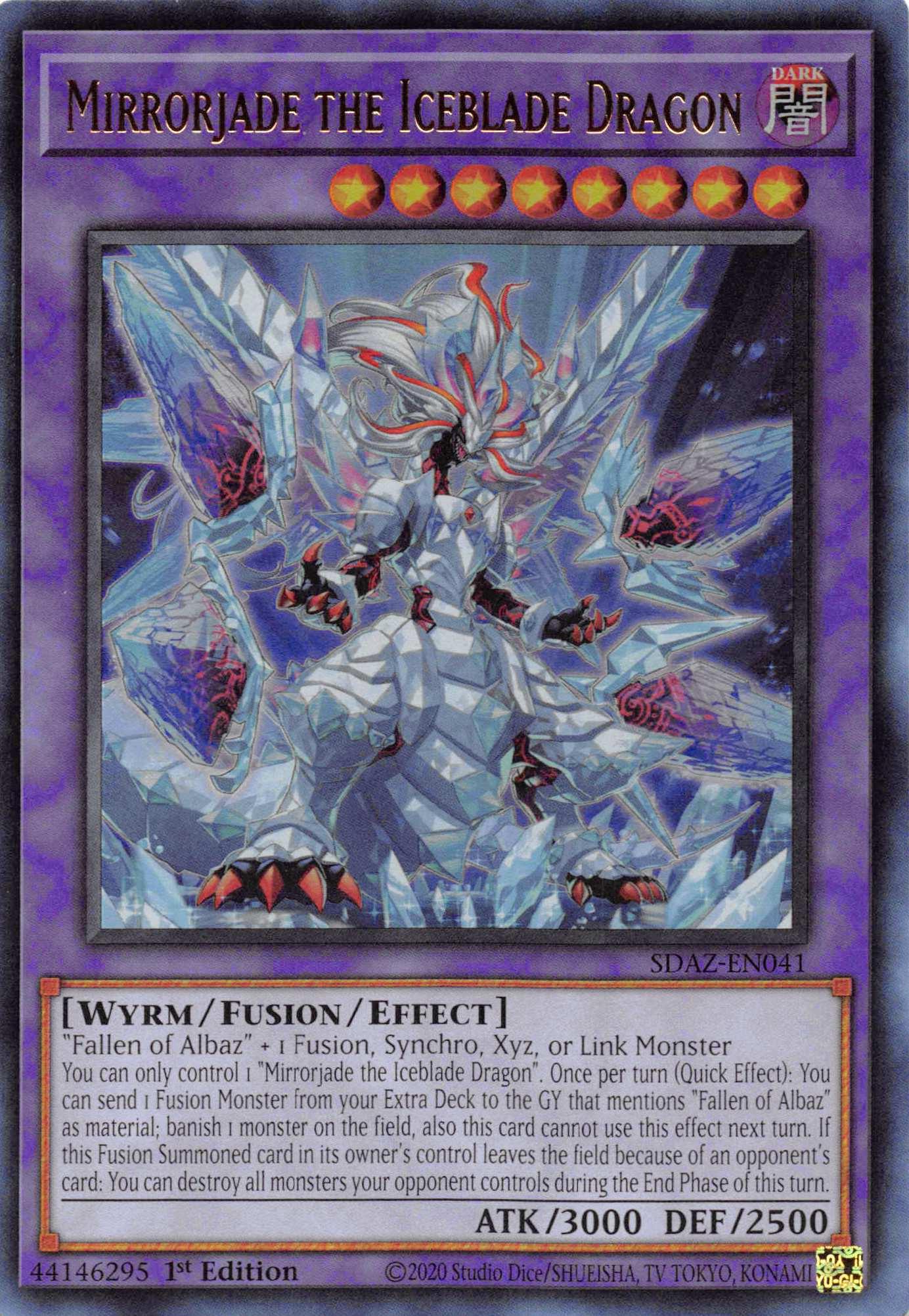 Mirrorjade the Iceblade Dragon [SDAZ-EN041] Ultra Rare - Josh's Cards