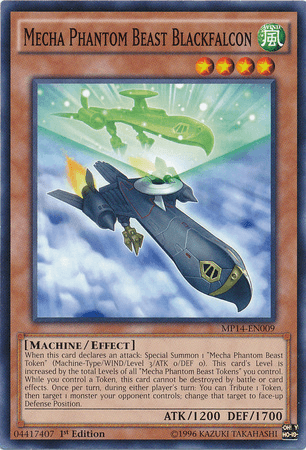 Mecha Phantom Beast Blackfalcon [MP14-EN009] Common - Josh's Cards