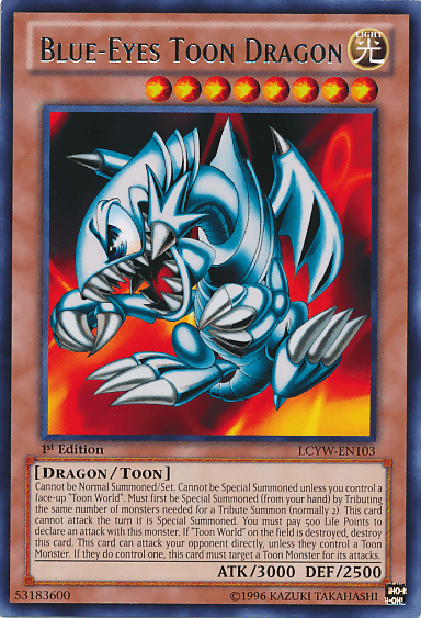 Blue-Eyes Toon Dragon [LCYW-EN103] Rare - Josh's Cards