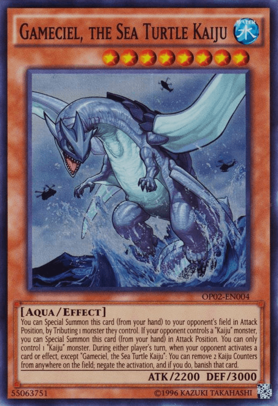 Gameciel, the Sea Turtle Kaiju [OP02-EN004] Super Rare - Josh's Cards