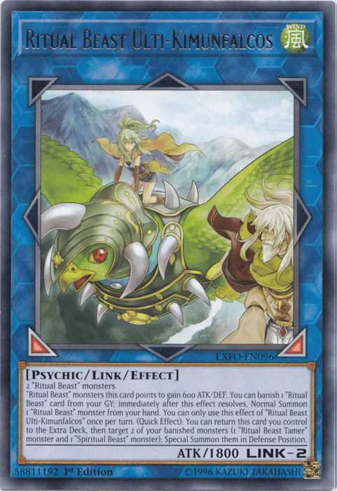 Ritual Beast Ulti-Kimunfalcos [EXFO-EN096] Rare - Josh's Cards