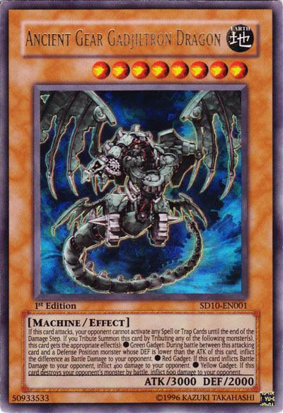 Ancient Gear Gadjiltron Dragon [SD10-EN001] Ultra Rare - Josh's Cards