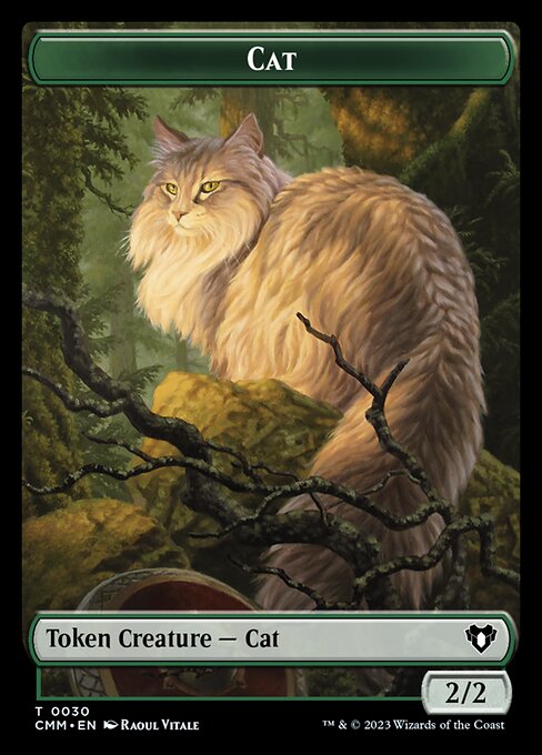 Treasure // Cat (0030) Double-Sided Token [Commander Masters Tokens] Foil
