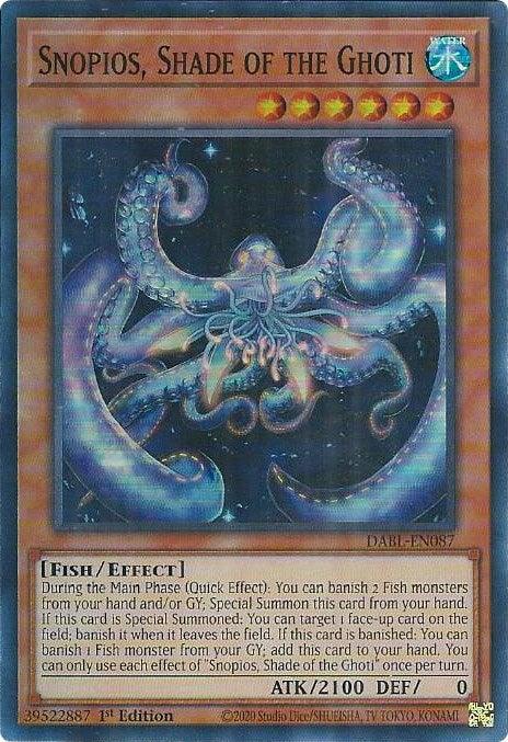 Snopios, Shade of the Ghoti [DABL-EN087] Super Rare - Josh's Cards