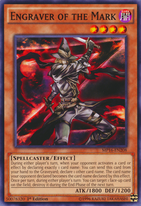 Engraver of the Mark [MP16-EN208] Common - Josh's Cards