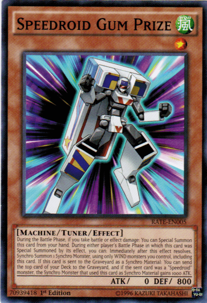 Speedroid Gum Prize [RATE-EN005] Common - Josh's Cards