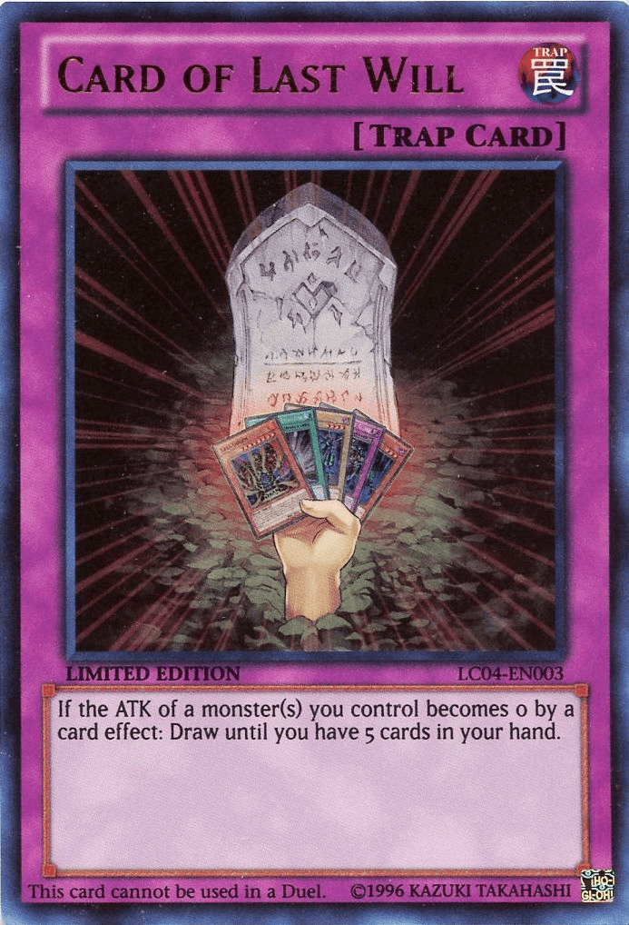 Card of Last Will [LC04-EN003] Ultra Rare - Josh's Cards