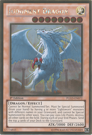 Judgment Dragon [PGLD-EN072] Gold Rare - Josh's Cards