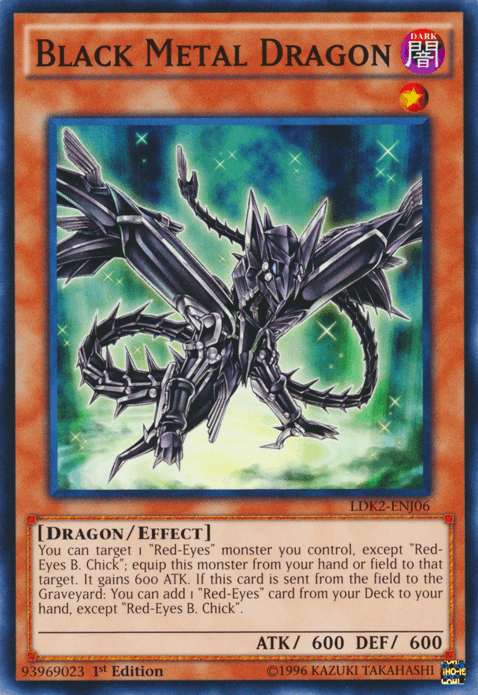 Black Metal Dragon [LDK2-ENJ06] Common - Josh's Cards
