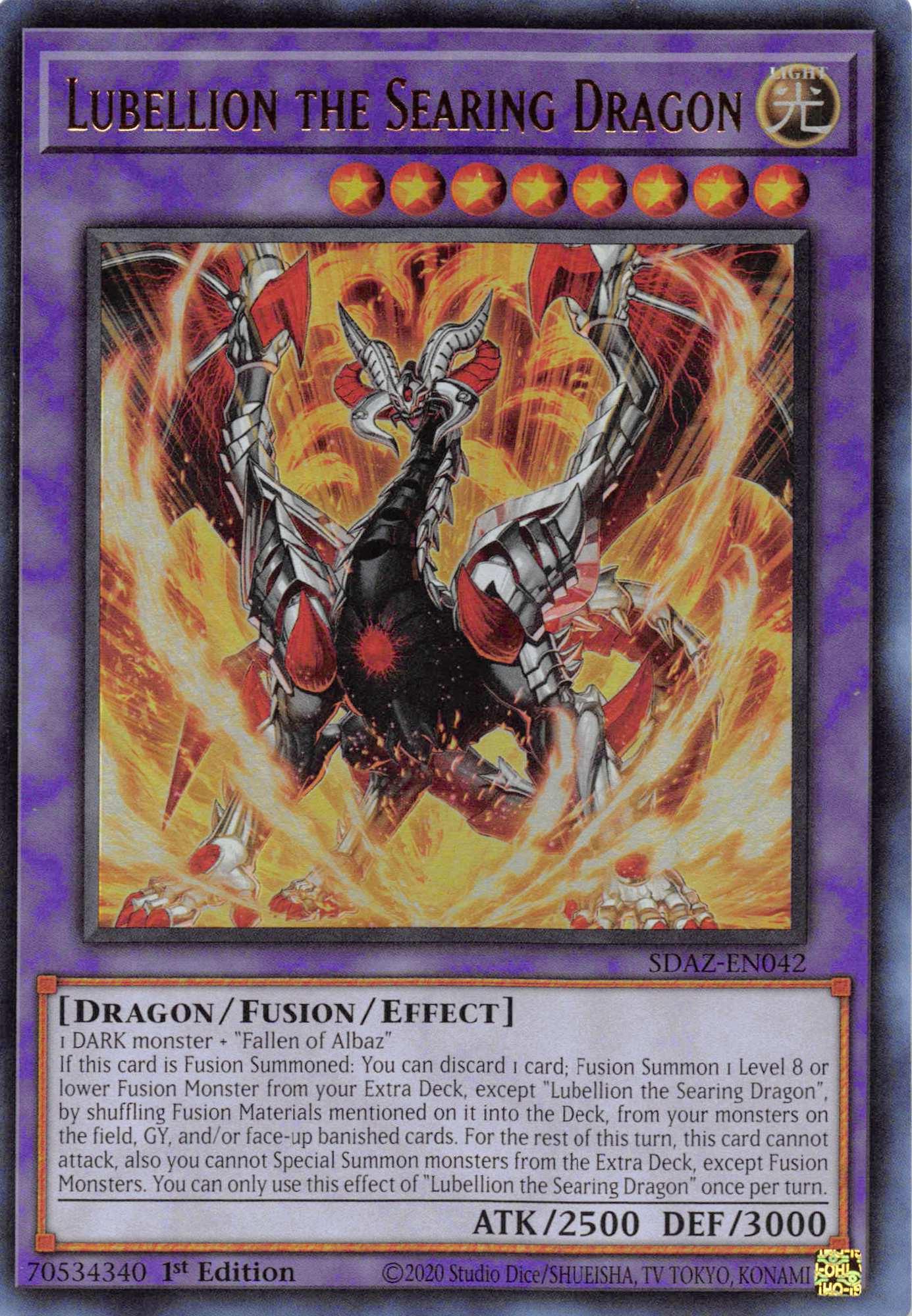 Lubellion the Searing Dragon [SDAZ-EN042] Ultra Rare - Josh's Cards