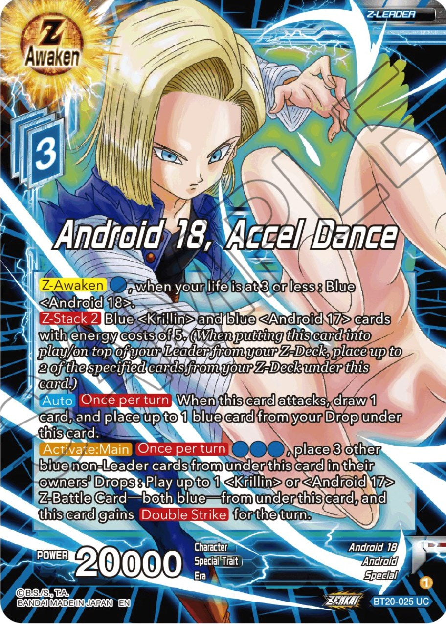 Android 18, Accel Dance (BT20-025) [Power Absorbed] Parallel Foil
