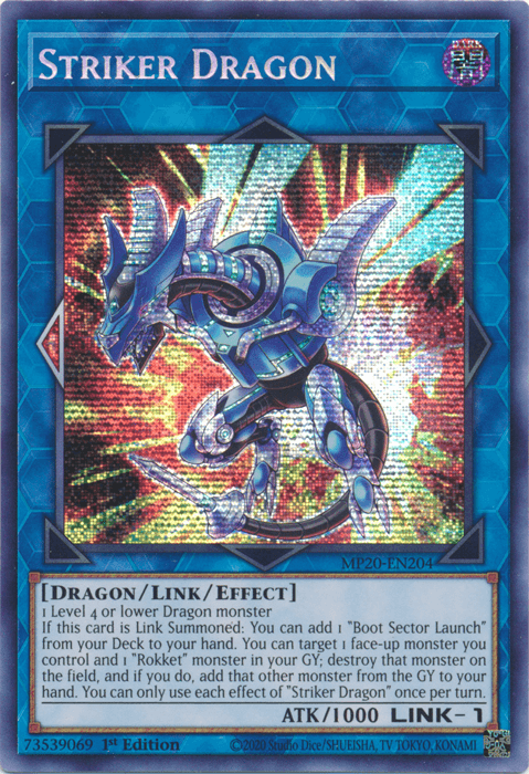 Striker Dragon [MP20-EN204] Prismatic Secret Rare - Josh's Cards
