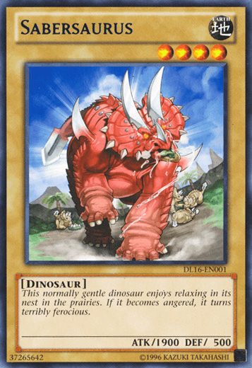 Sabersaurus (Blue) [DL16-EN001] Rare - Josh's Cards