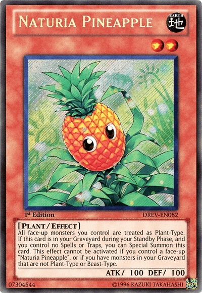 Naturia Pineapple [DREV-EN082] Secret Rare - Josh's Cards