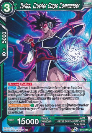 Turles, Crusher Corps Commander (BT12-069) [Vicious Rejuvenation] Parallel Foil
