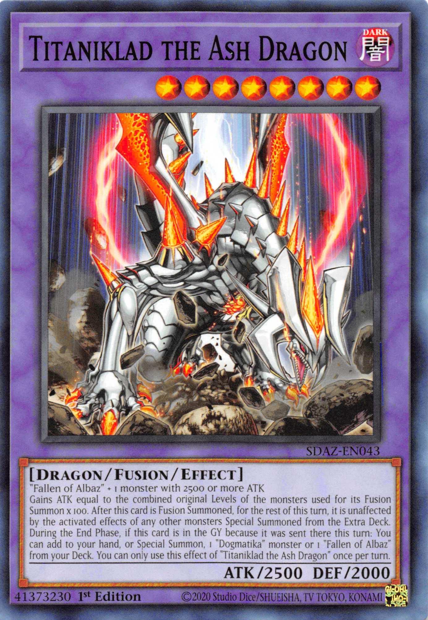Titaniklad the Ash Dragon [SDAZ-EN043] Common - Josh's Cards