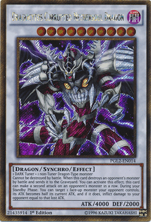 Dragocytos Corrupted Nethersoul Dragon [PGL2-EN014] Gold Secret Rare - Josh's Cards