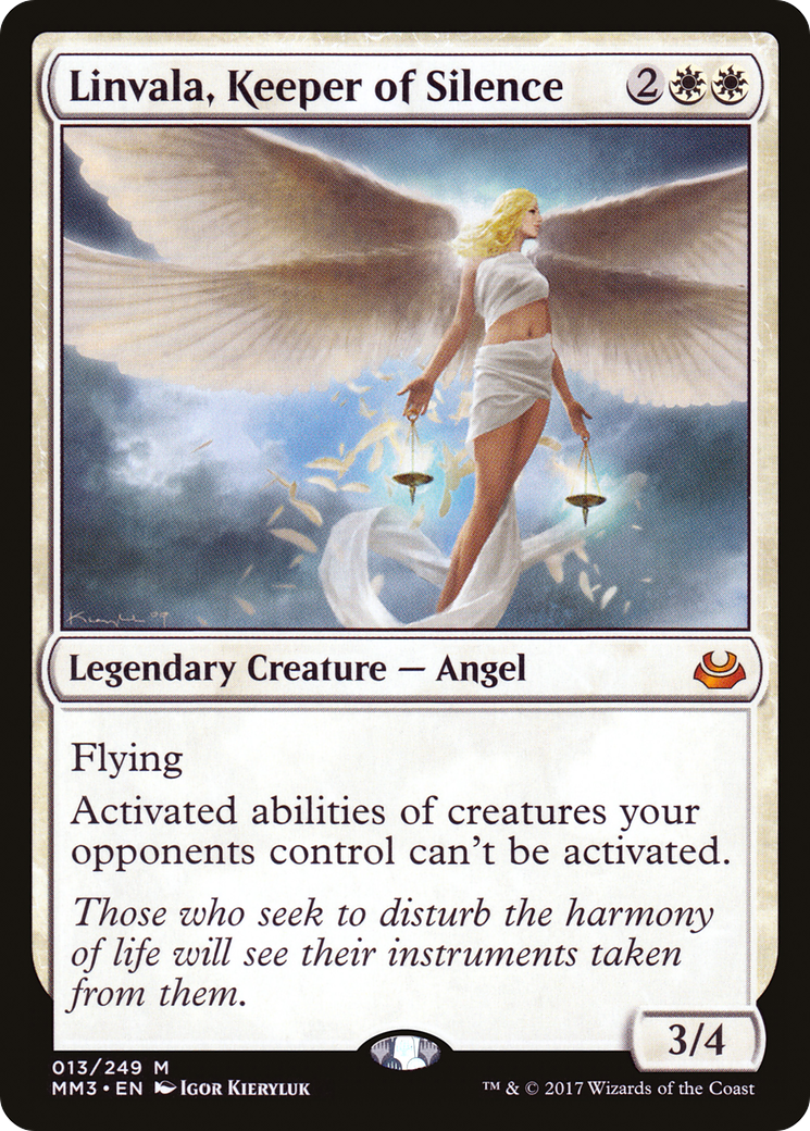 Linvala, Keeper of Silence (MM3-013) - Modern Masters 2017 Foil
