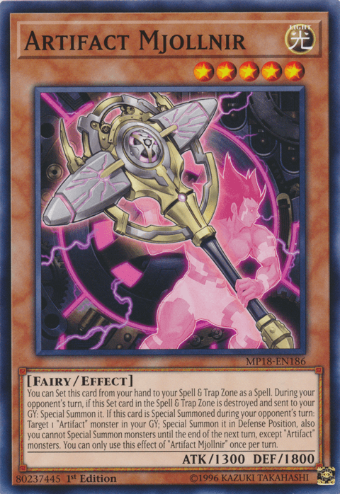 Artifact Mjollnir [MP18-EN186] Common - Josh's Cards