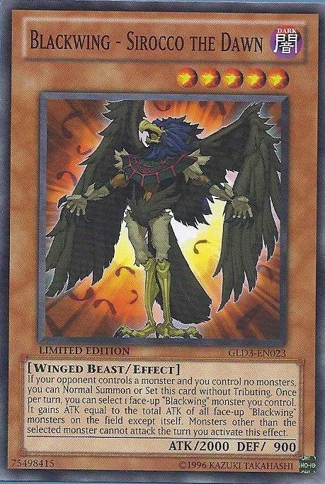 Blackwing - Sirocco the Dawn [GLD3-EN023] Common - Josh's Cards