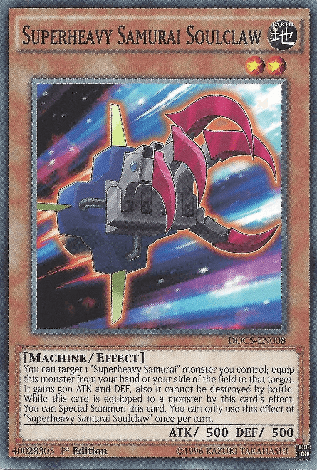 Superheavy Samurai Soulclaw [DOCS-EN008] Common - Josh's Cards