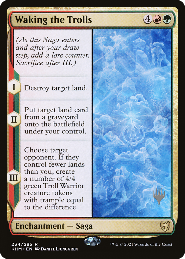 Waking the Trolls (PPKHM-234P) - Kaldheim Promos