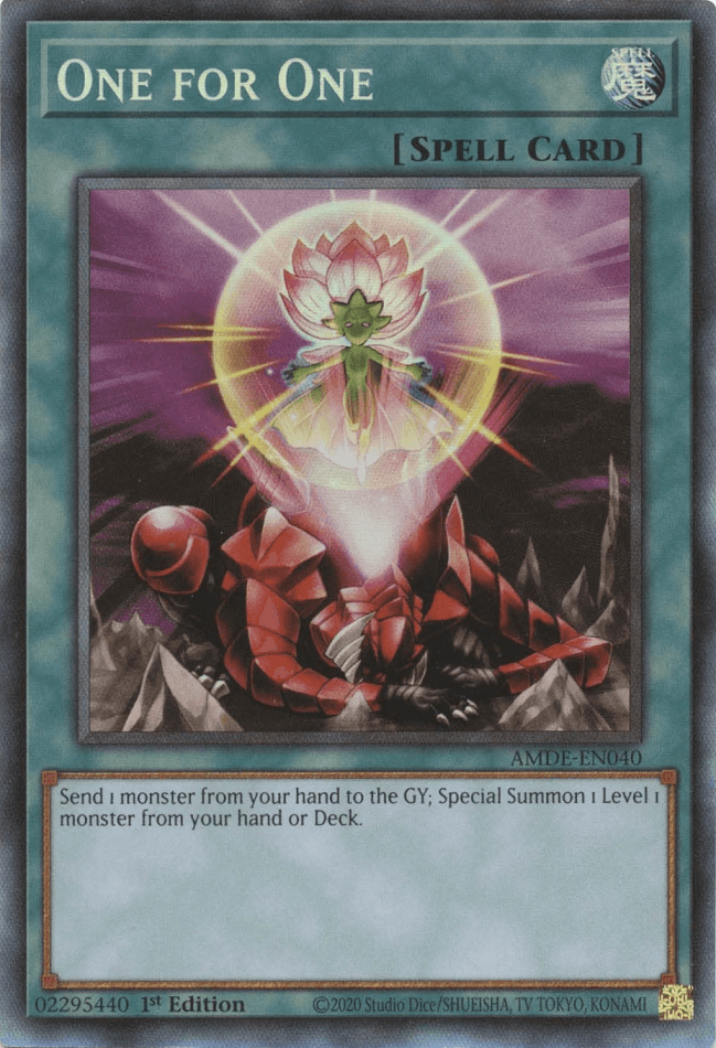 One for One [AMDE-EN040] Collector's Rare - Josh's Cards