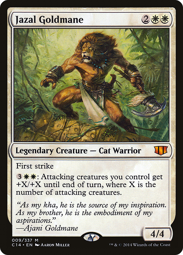 Jazal Goldmane (C14-009) - Commander 2014