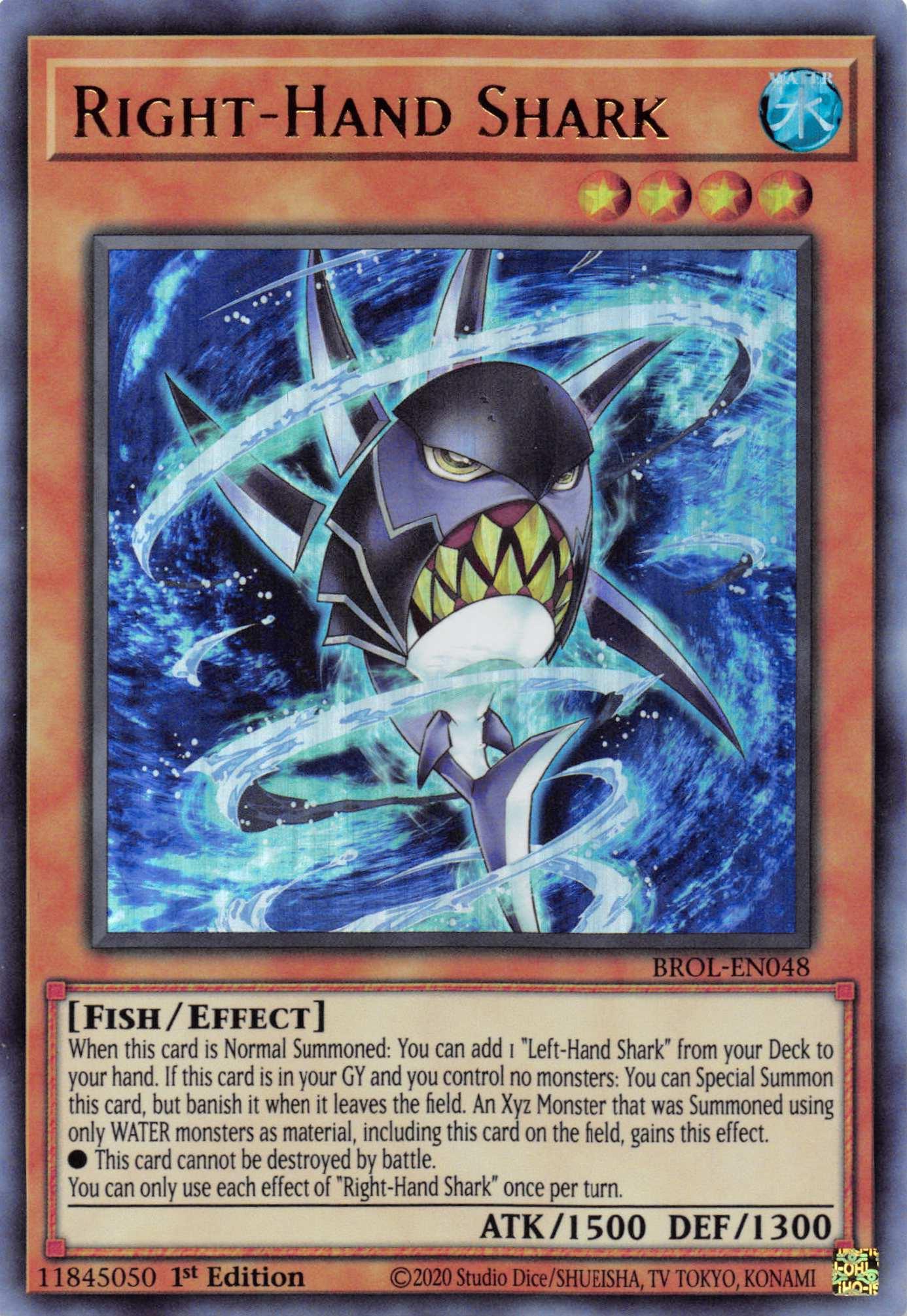 Right-Hand Shark [BROL-EN048] Ultra Rare - Josh's Cards