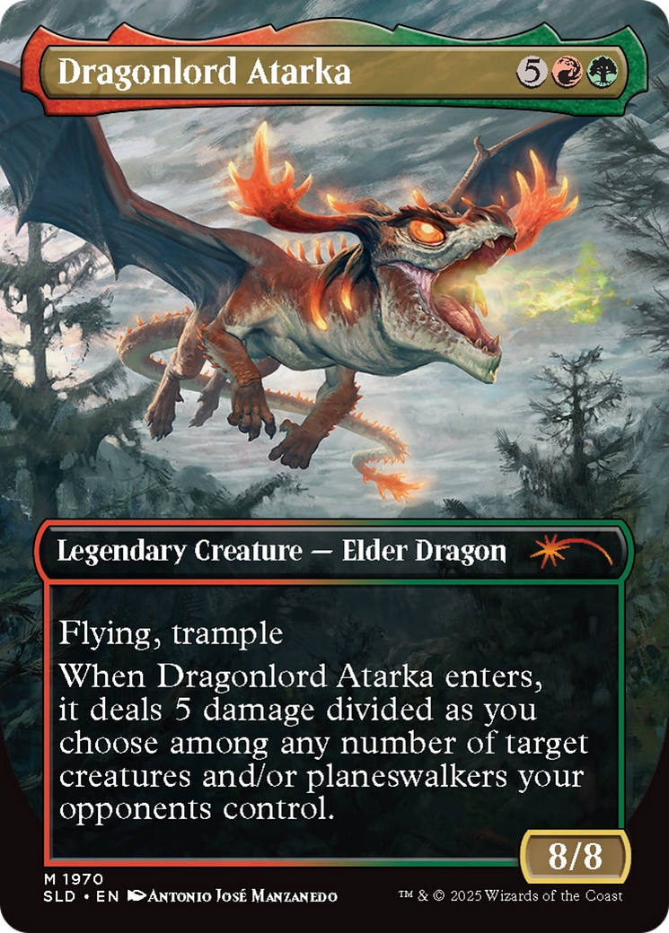 Dragonlord Atarka // Dragonlord Atarka (SLD-1970) - Secret Lair Drop (Borderless) Foil