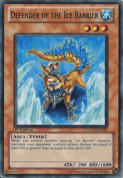 Defender of the Ice Barrier [HA04-EN022] Super Rare - Josh's Cards