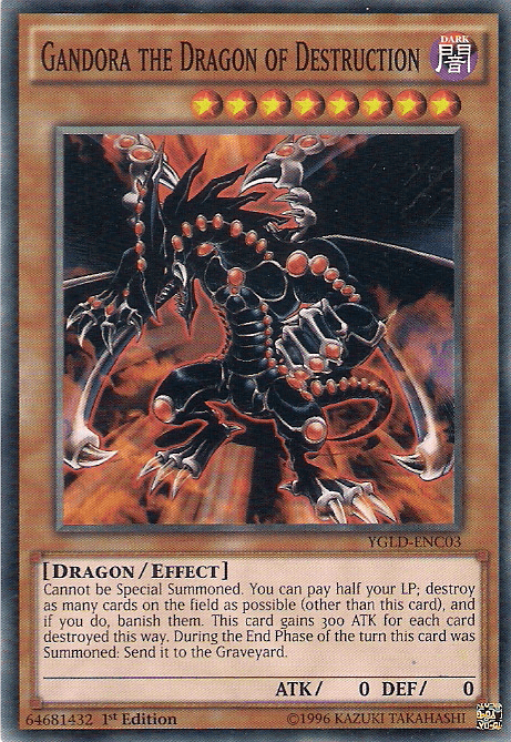 Gandora the Dragon of Destruction [YGLD-ENC03] Common - Josh's Cards
