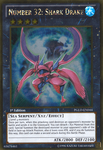 Number 32: Shark Drake [PGLD-EN044] Gold Rare - Josh's Cards