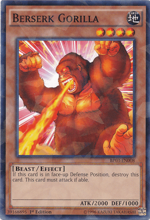Berserk Gorilla [BP03-EN008] Shatterfoil Rare - Josh's Cards