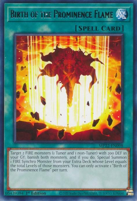 Birth of the Prominence Flame [MP22-EN098] Rare - Josh's Cards