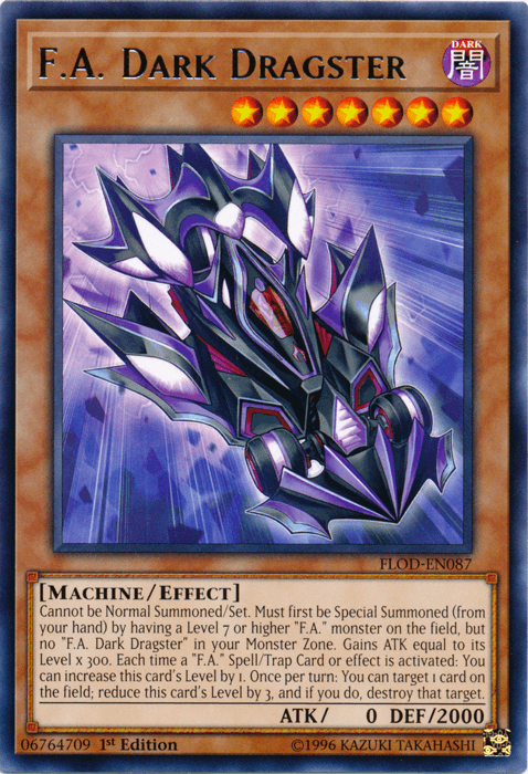 F.A. Dark Dragster [FLOD-EN087] Rare - Josh's Cards