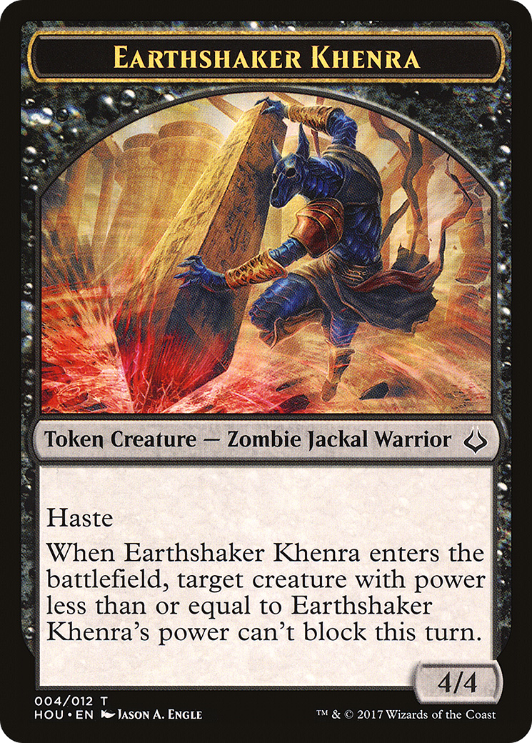 Earthshaker Khenra (HOU-004) - Hour of Devastation Tokens