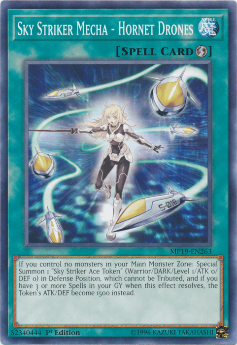 Sky Striker Mecha - Hornet Drones [MP19-EN263] Common - Josh's Cards