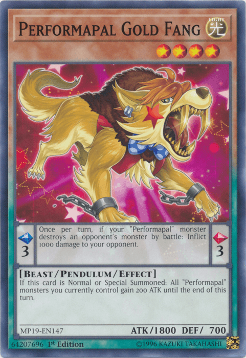 Performapal Gold Fang [MP19-EN147] Common - Josh's Cards