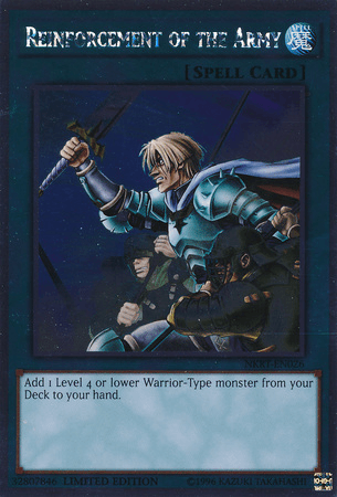 Reinforcement of the Army [NKRT-EN026] Platinum Rare - Josh's Cards