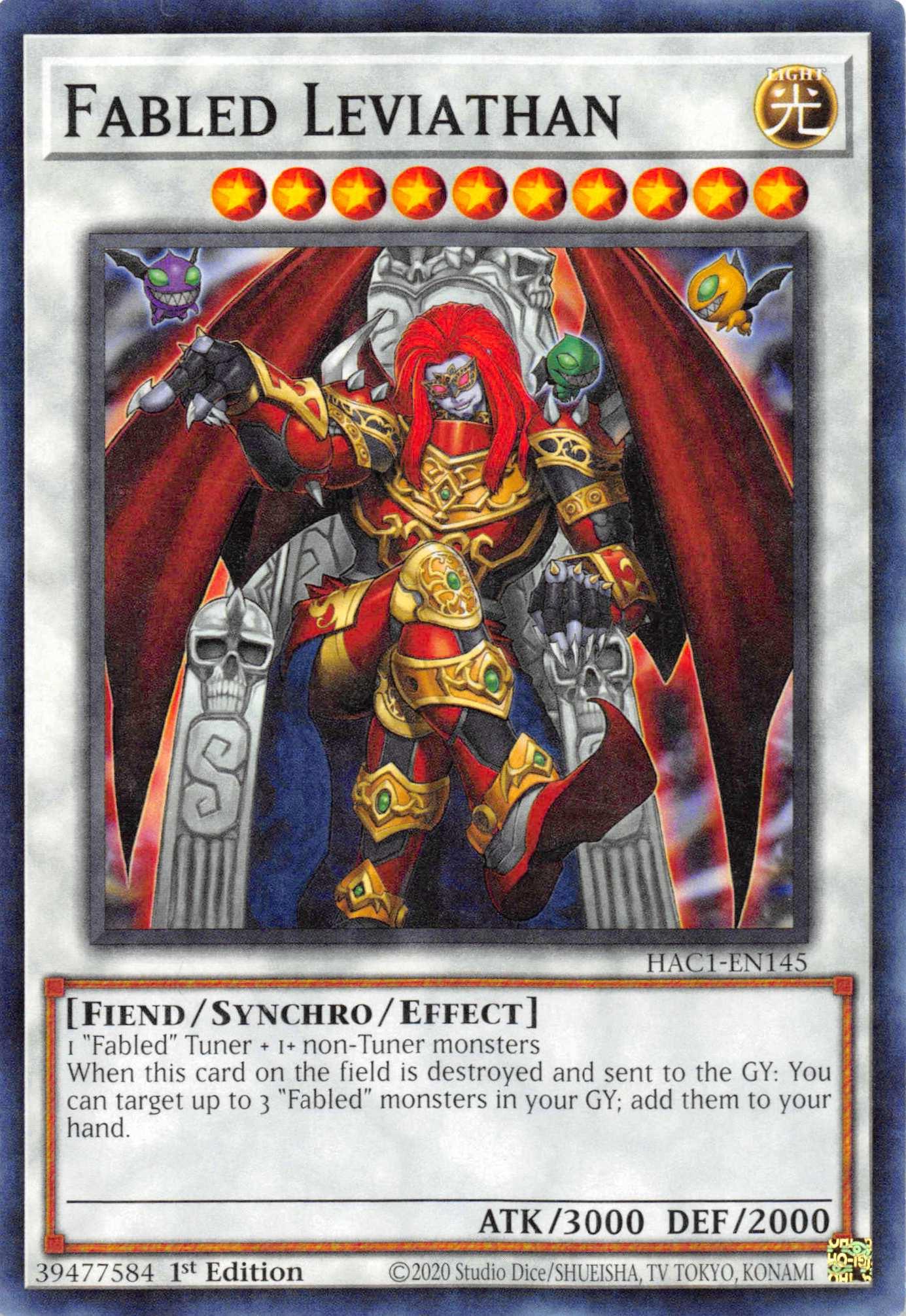 Fabled Leviathan [HAC1-EN145] Common - Josh's Cards